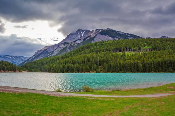 istock Moody Clouds Over Two Jack Lake 1251208938