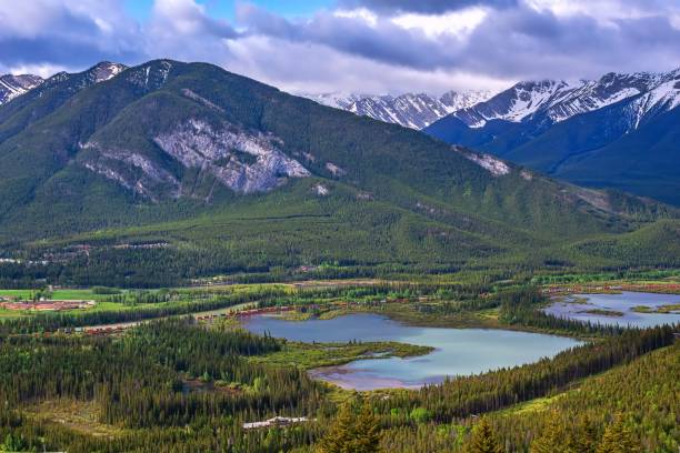 istock Panoramic View Of Banff Mountains 1251209552