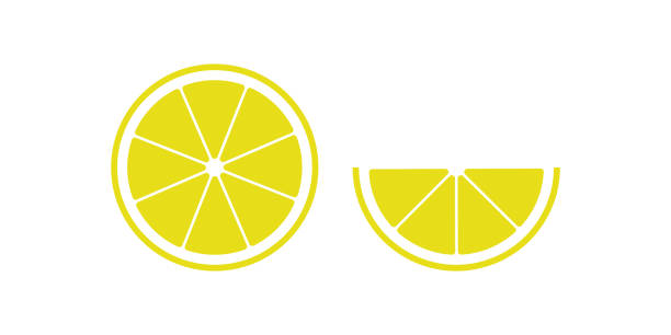 иллюстрация limon simole, отличный дизайн для любых целей. цитрусовый ломтик концепции значок в плоском стиле. - limon province stock illustrations