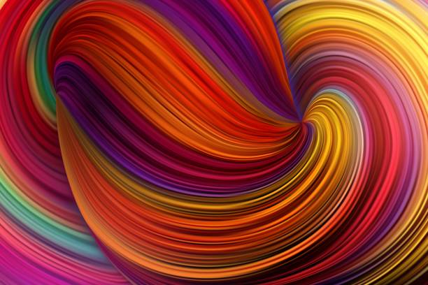 Abstract Waving Bright Multi Colors Background Abstract Waving Bright Multi Colors Background rainbow swirls stock illustrations