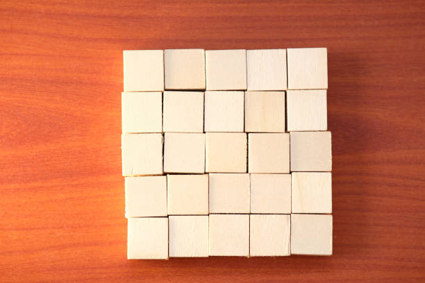 istock wood cube block for business icon background 1251217626
