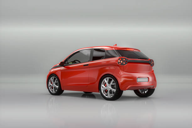 istock Generic brandless red modern car 1251218296