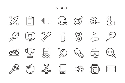 Sport Icons - Vector EPS 10 File, Pixel Perfect 28 Icons.