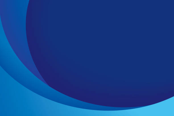 ilustraciones, imágenes clip art, dibujos animados e iconos de stock de fondo abstracto azul del círculo de la capa de papel. curvas y líneas utilizan para banner, portada, póster, fondo de pantalla, diseño con espacio para texto. - azul