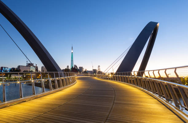 istock Elizabeth Quay Bridge, Perth, Western Australia 1251255488