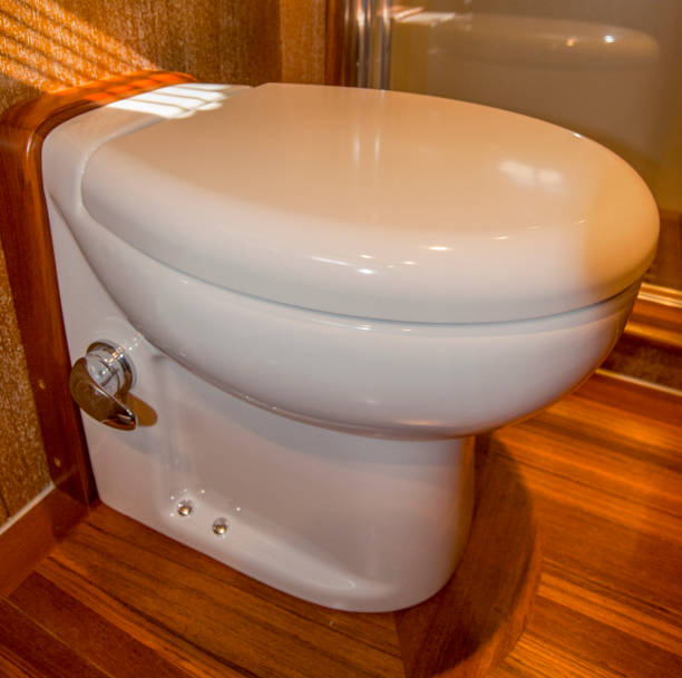 Luxury yacht toilet