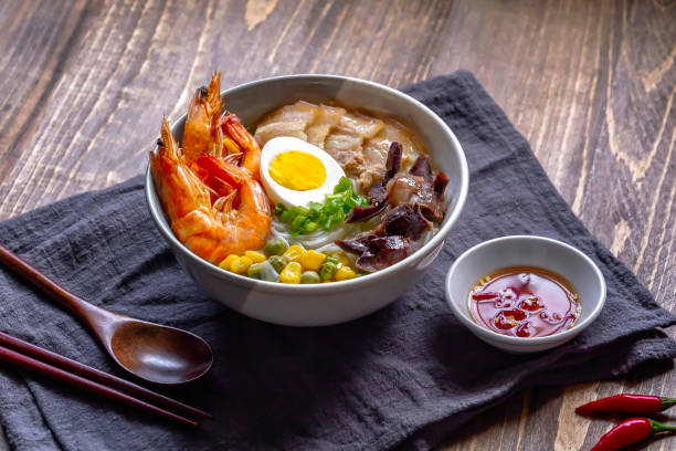istock Hu Tieu - Vietnamese white rice noodle soup with shirm and egg 1251271389