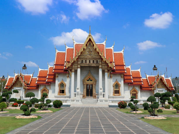 istock Wat Benchamabopit - Marble temple in Bangkok Thailand 1251273976