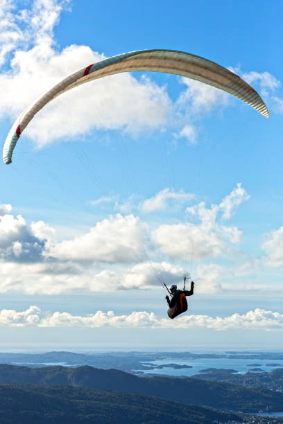 istock Paragliding from Mount Floyen 1251275662