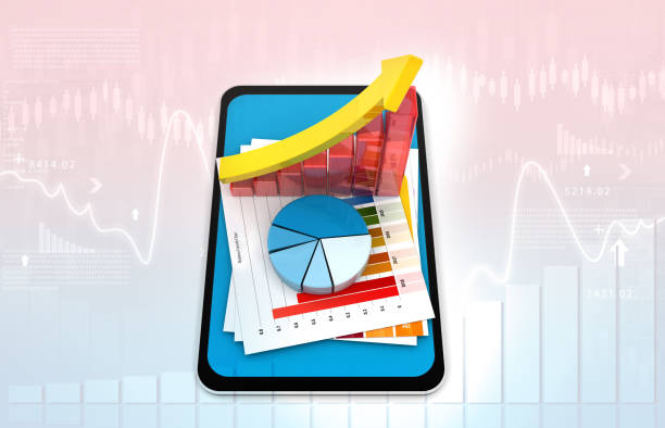 istock Business graphs and financial reports 1251279301