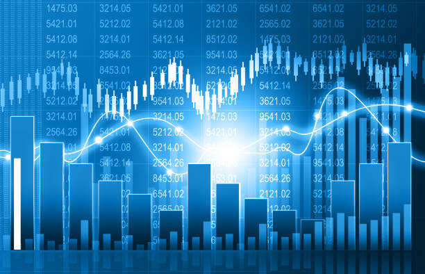 istock Stock market finance graph background with abstract Growth graph chart 1251280311