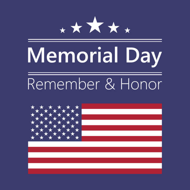 istock USA Memorial Day, Remember and honor with American flag. Vector illustration 1251281230