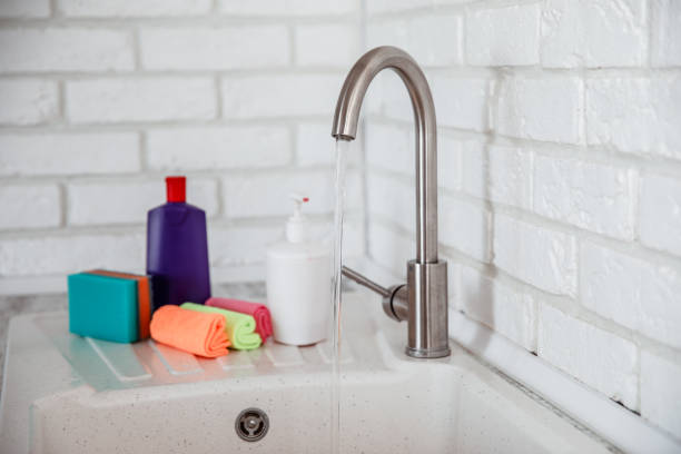 istock Kitchen, Dishwasher. Dish and sink washing sponge 1251282078