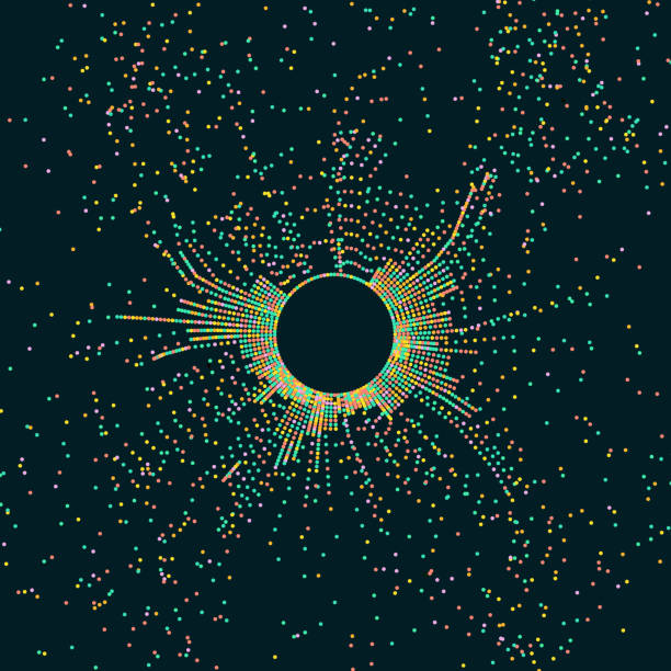 Abstract infographics visualization Abstract infographics visualization. Big data code representation. Futuristic network or business analytics. Graphic concept for your design 156 number stock illustrations