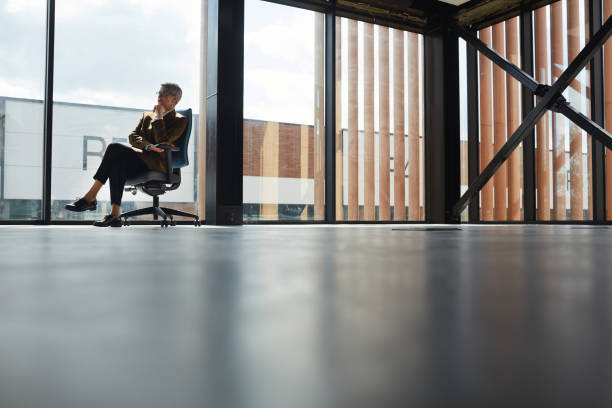 istock Businesswoman sitting at office 1251285952