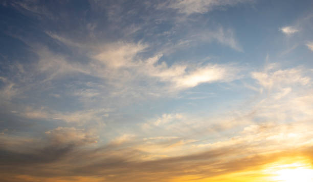 istock Dramatic golden blue sunset over the ocean. 1251289375