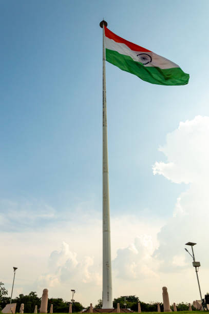 istock Indian National Flag at Central Park, Jaipur 1251289685