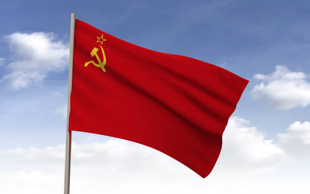 istock USSR flag on a sky background 1251291269