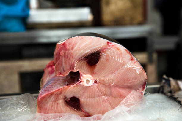 istock Tuna steaks at fish market 1251291766