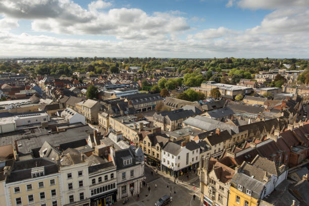 istock Cirencester town centre aerial view, Gloucestershire 1251302520