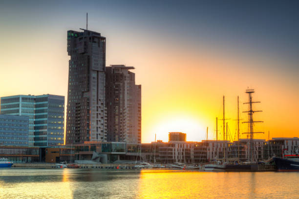 istock Gdynia by the Baltic Sea at sunset 1251304912
