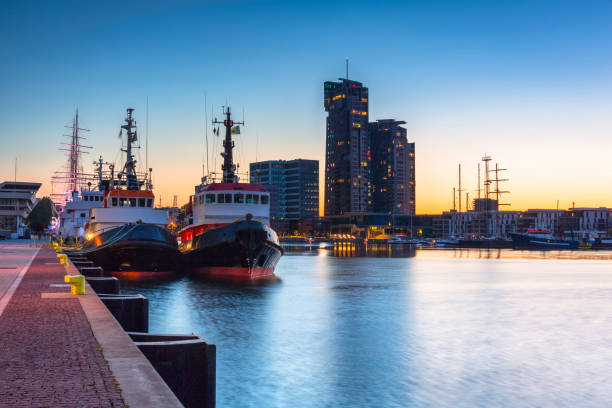 istock Gdynia by the Baltic Sea at dusk 1251305057