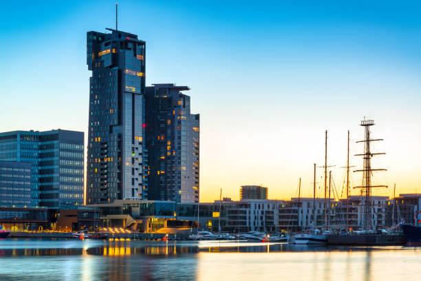 istock Gdynia by the Baltic Sea at dusk 1251305192