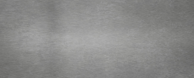 Horizontal Gray Brushed Metal Texture Background - Steel or Aluminium