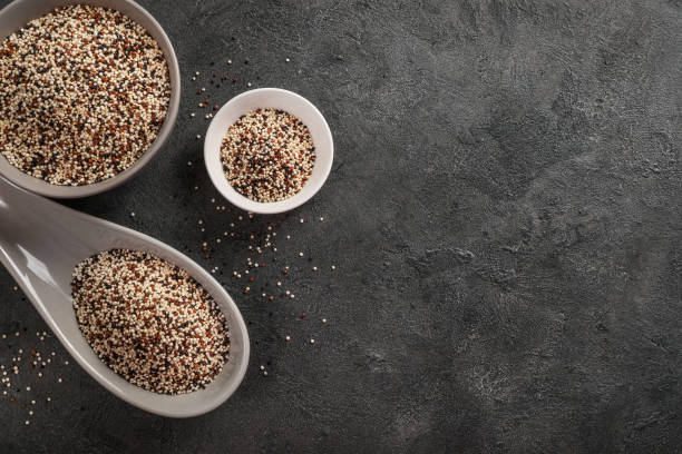 istock Organic colorful mixed quinoa seeds 1251305601