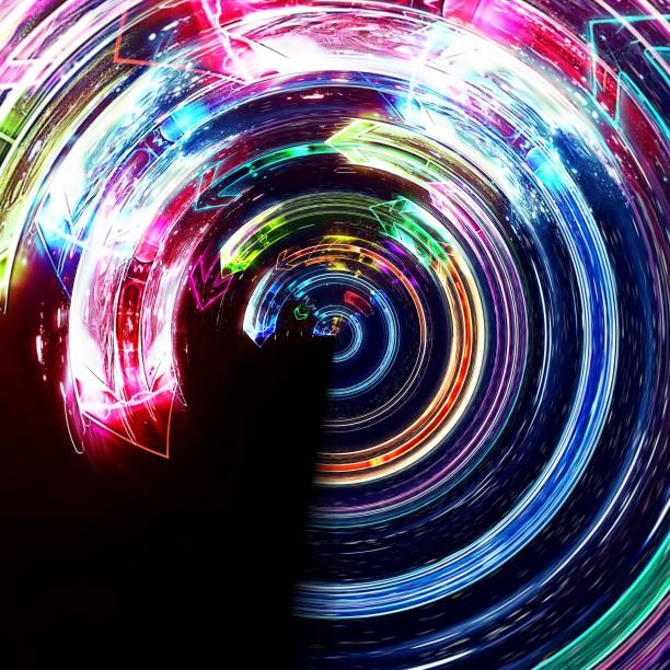 istock Countless colorful arrows that spiral 1251308536