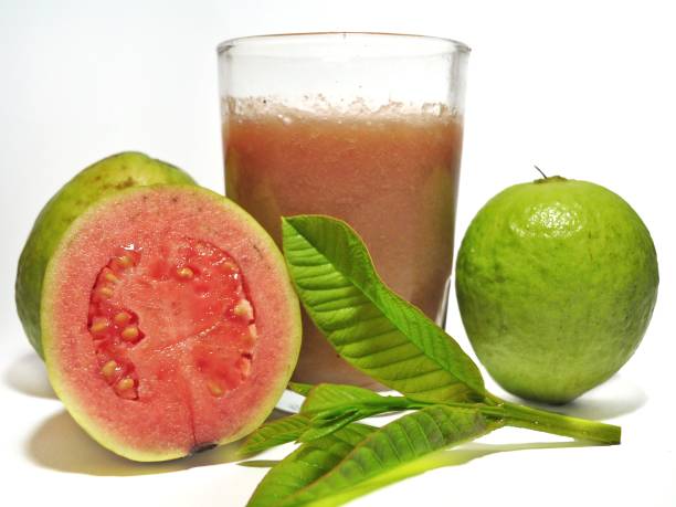 istock Freshness guava juice isolated on white background 1251309033