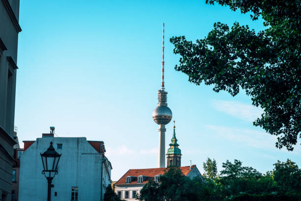 istock TV-Tower Berlin under blue sky in the morning 1251311396