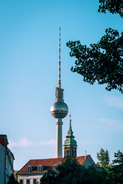 istock Berlin City view with TV-Tower under blue sky and clouds 1251311470