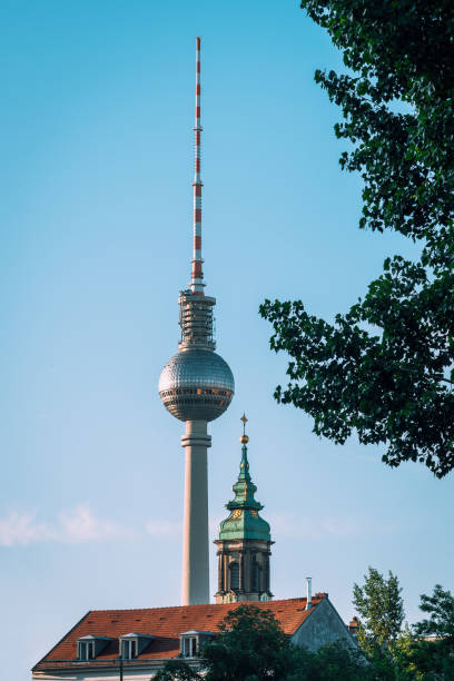 istock Berlin City view with TV-Tower under blue sky and clouds 1251312137