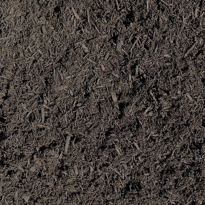 Black hardwood mulch texture abstract background