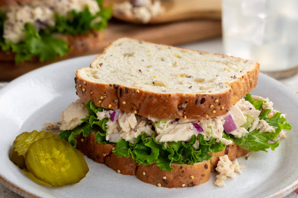 istock Tuna Fish and Lettuce Sandwich 1251313393