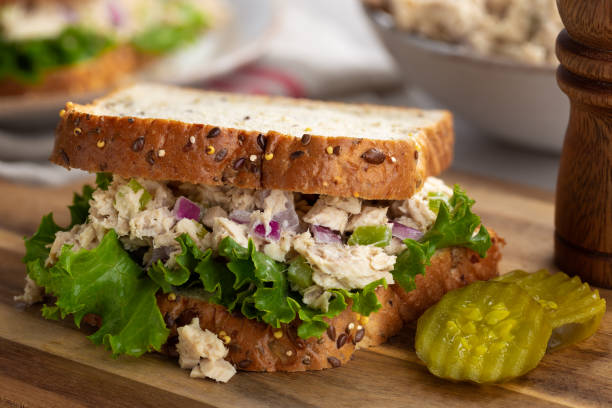 istock Tuna Fish and Lettuce Sandwich 1251313617