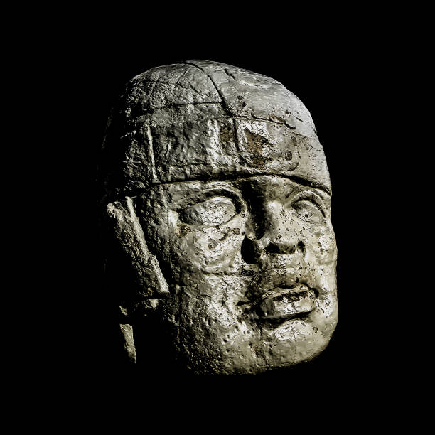 istock Mexican Culture Head Over Black Background 1251317193