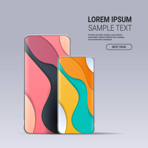 istock modern smartphones with colored screens realistic mockup gadgets and devices concept 1251317727