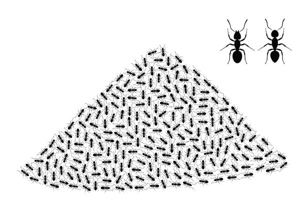 Anthill logo. Isolated anthill on white background. Ant EPS 10. Vector illustration anthill stock illustrations