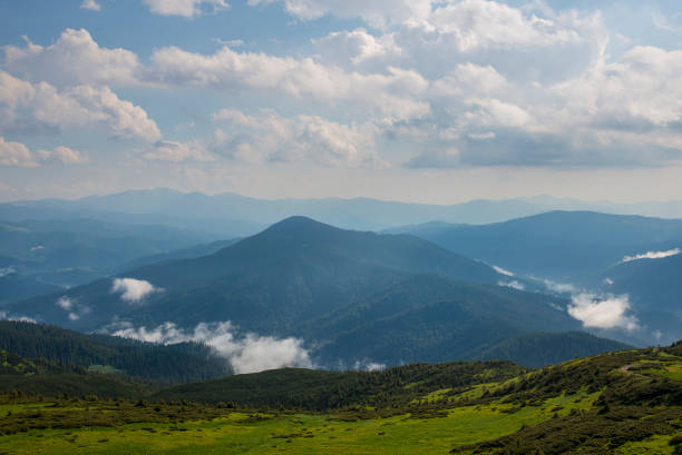istock Mountain hills, Carpathian mountains landscape in summer 1251321976