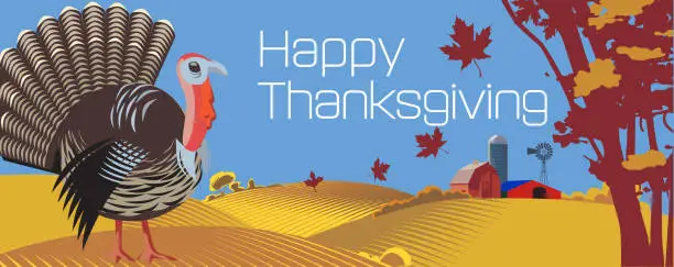 Vector illustration of Thanksgiving Turkey