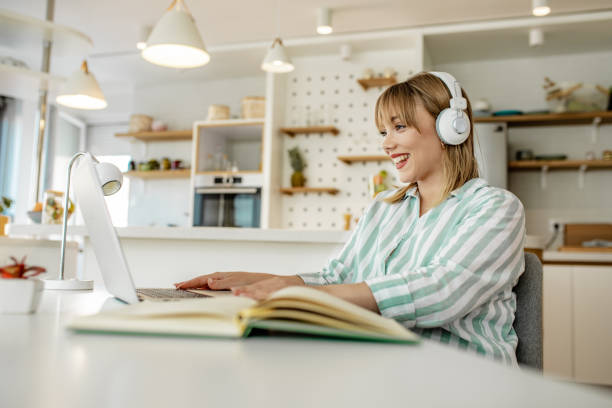 istock Young woman on a video call 1251330478
