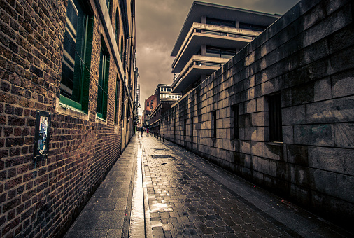A long city alley