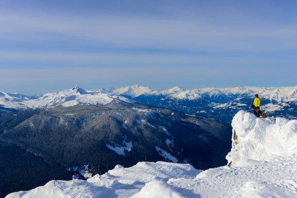 istock Beautiful day snowboarding in the mountains 1251331811