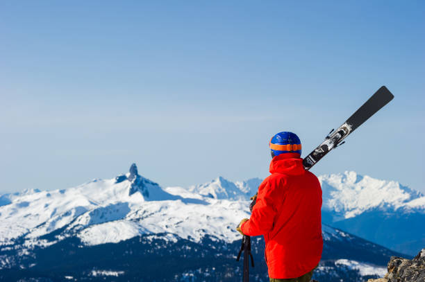 Skiing at North America's top ski resort. Canada's best ski resort. Wintersports in the mountains.