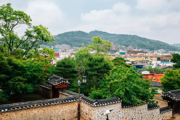 Ganghwa island city view and Yeongheung Palace in Incheon, Korea