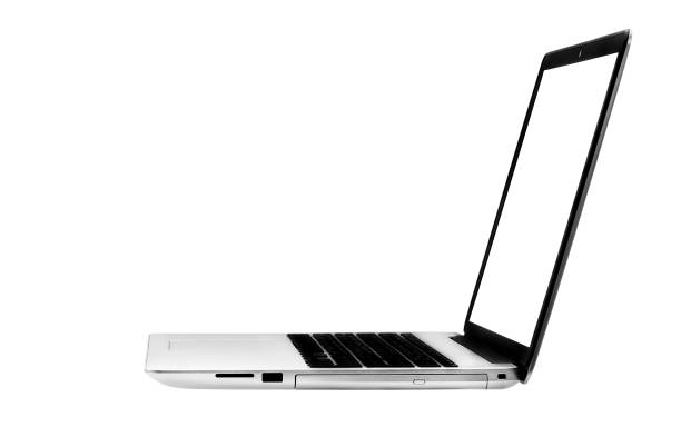istock Laptop isolated on the white background with clipping path 1251344721