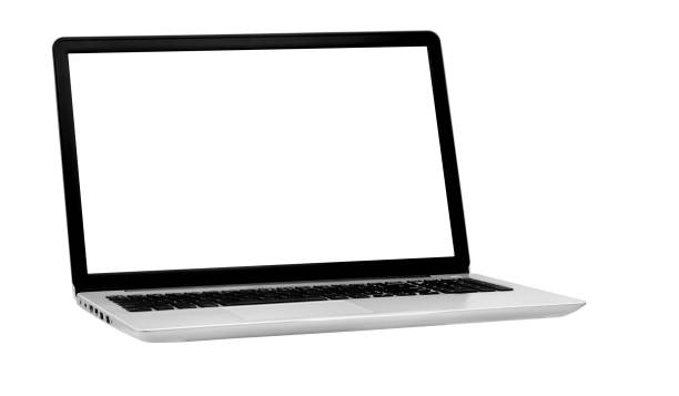 istock Laptop isolated on the white background with clipping path 1251344722