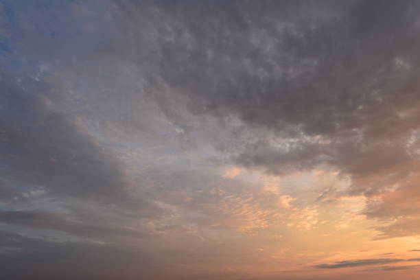 istock Dusk sky glowing in the clouds at sunset 1251353880